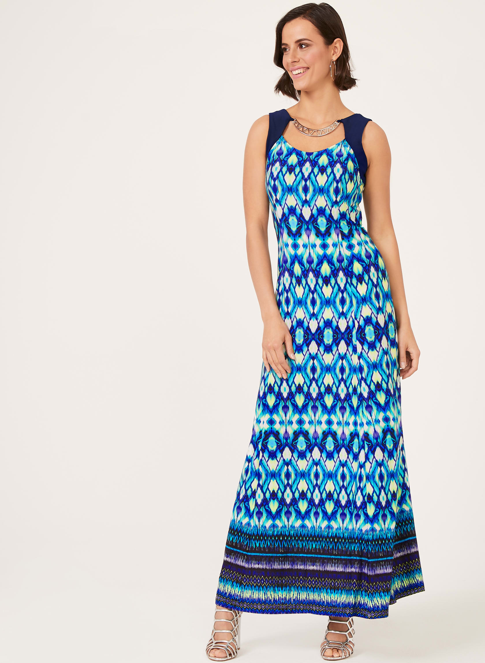 Aztec Print Maxi Dress | Laura