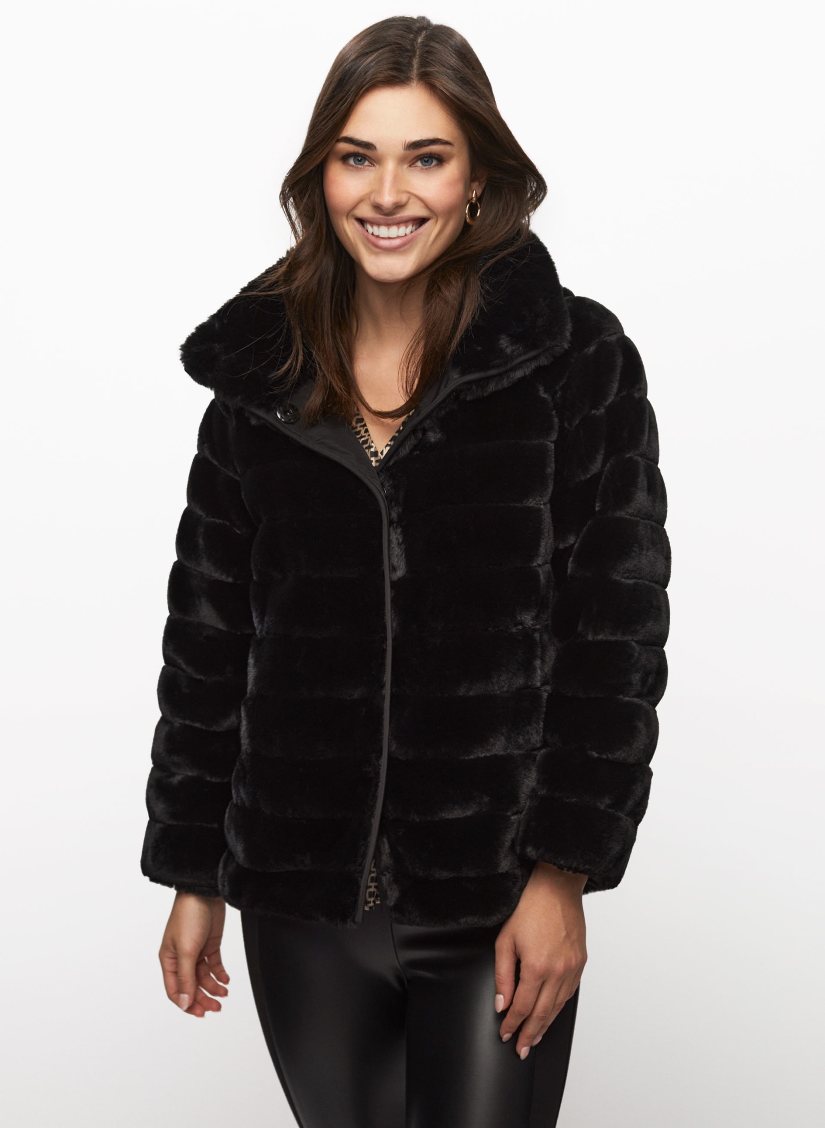Reversible Faux Fur Coat | Laura