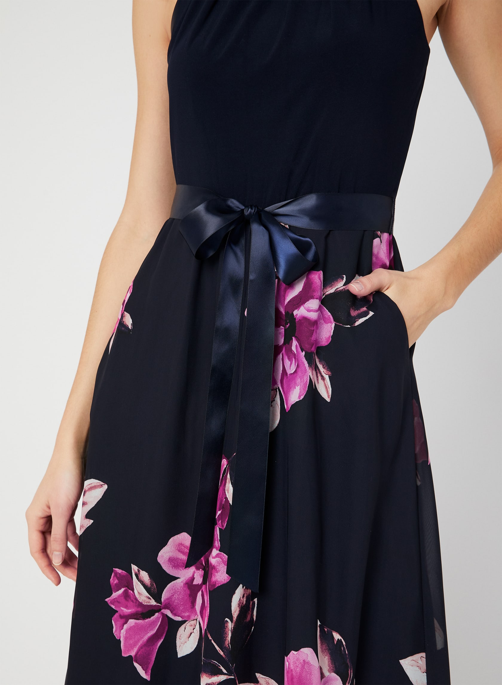 Floral Print Chiffon Dress | Laura