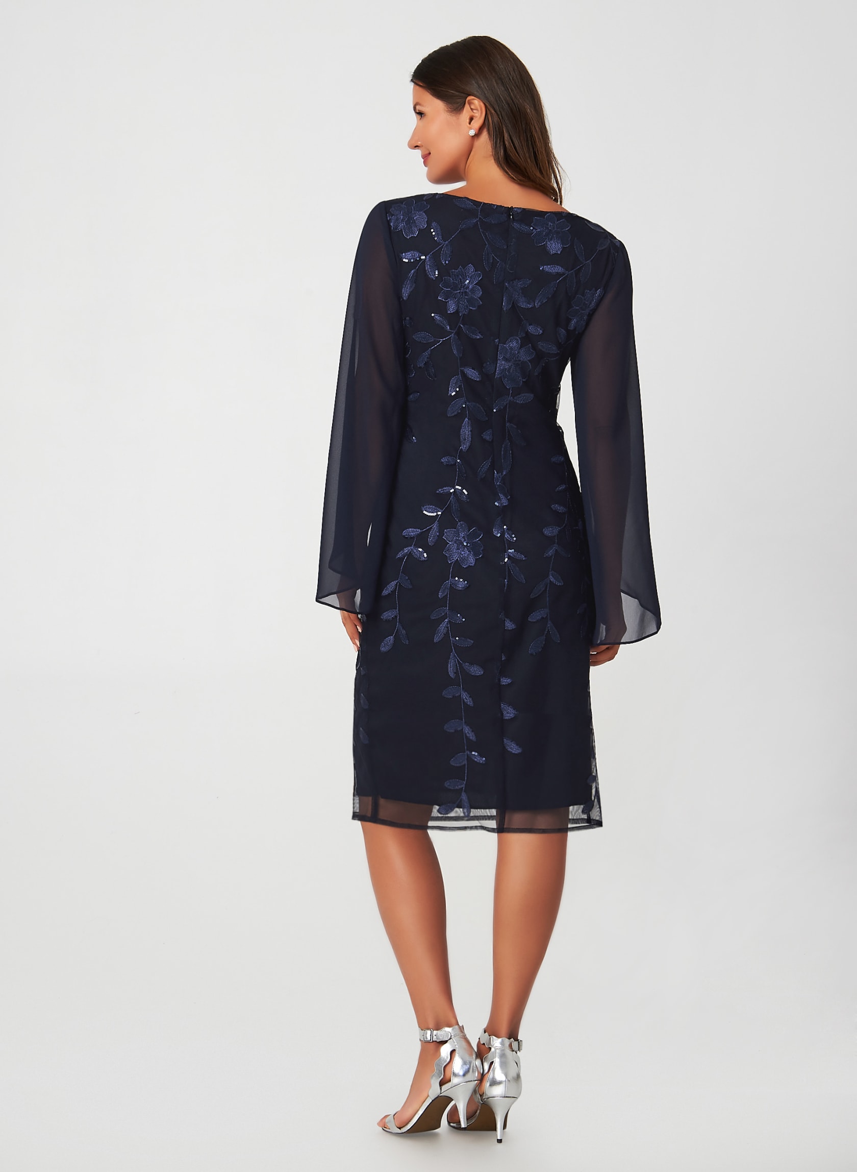 Sequin Embroidered Dress | Laura