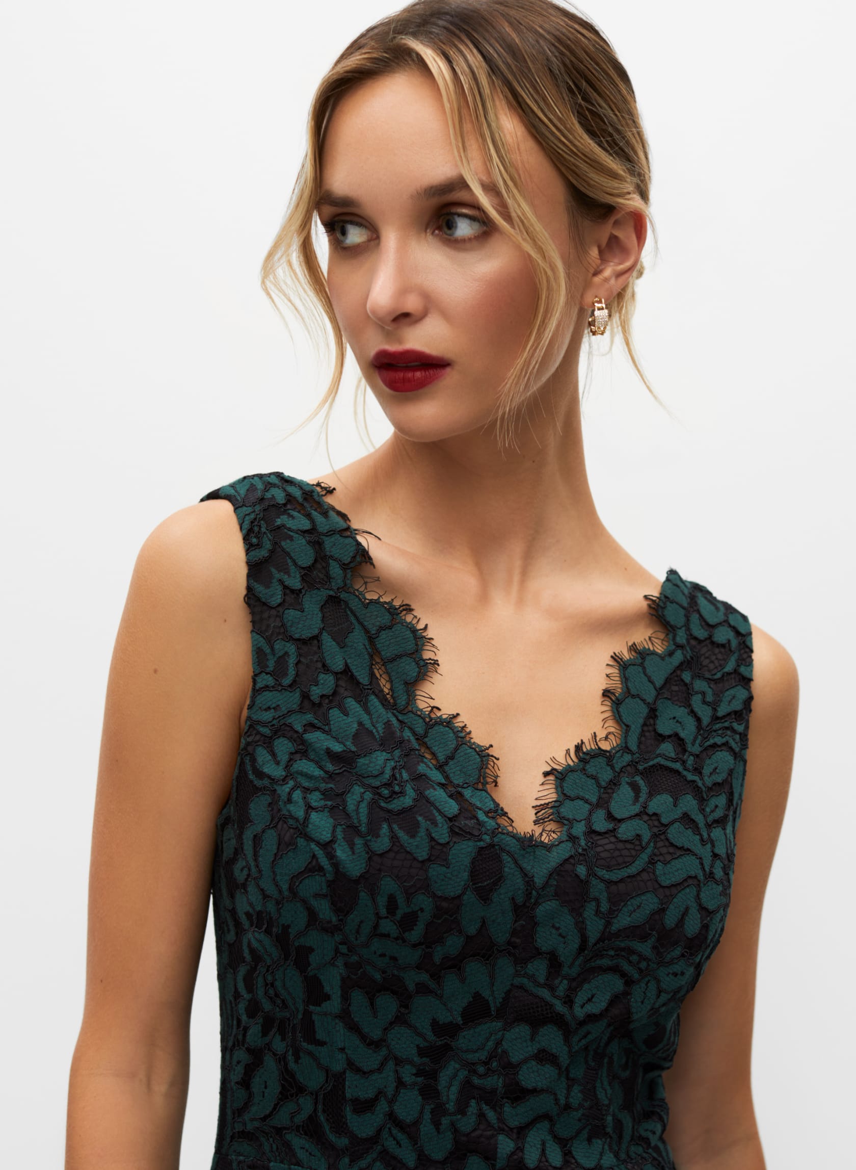 Eliza J - Scalloped Lace Dress | Melanie Lyne