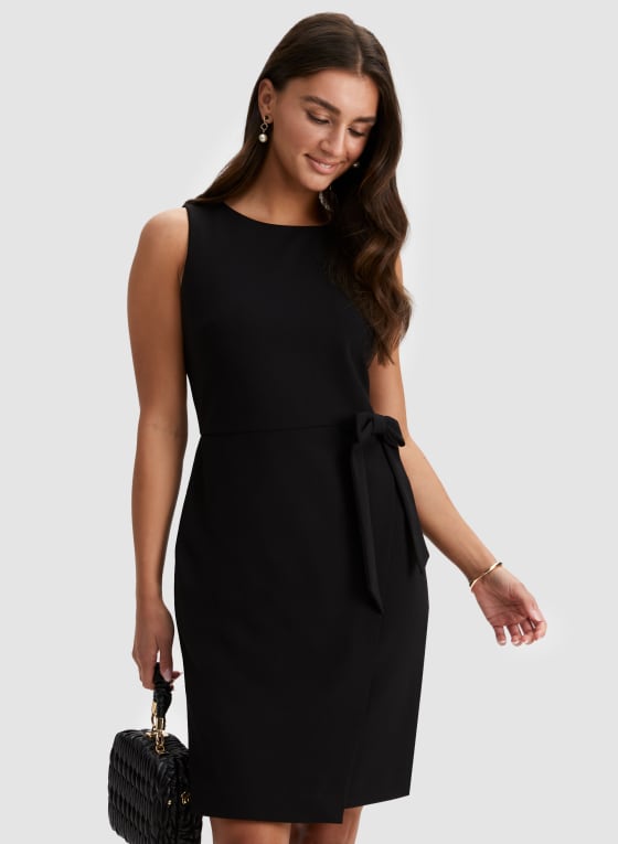 Bow Detail Dress, Black
