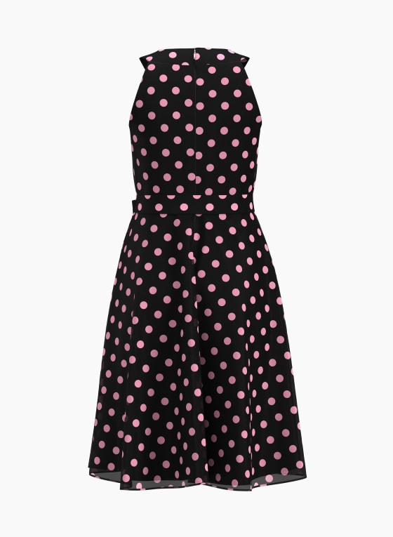Polka Dot Print Dress, Multicolour