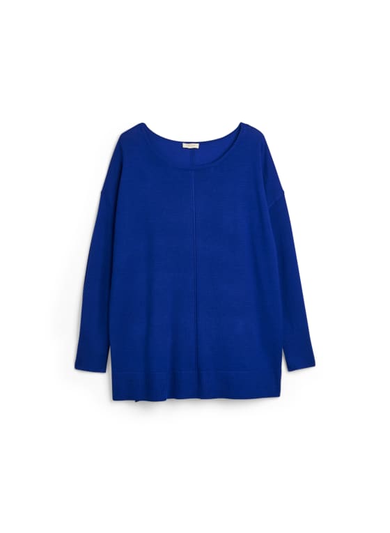 Sleeve Detail Sweater, Electric Blue