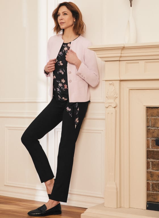 Two-Button Blazer, Winsome Orchid