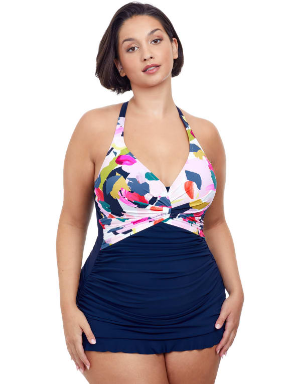 Profile by Gottex - Abstract Print Swim Dress, Multicolour