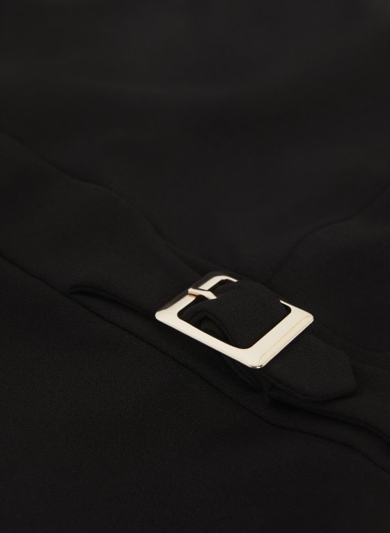 Belt Detail Dress, Black