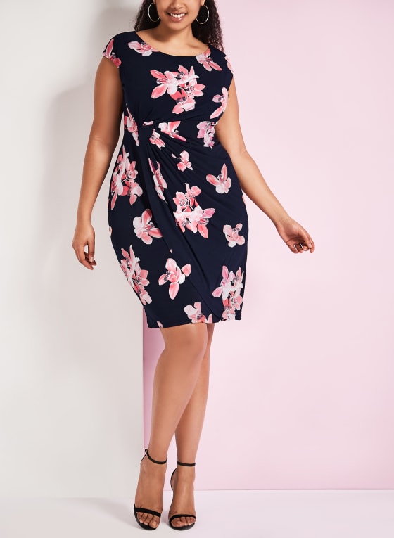 Jersey Floral Print Dress | Laura