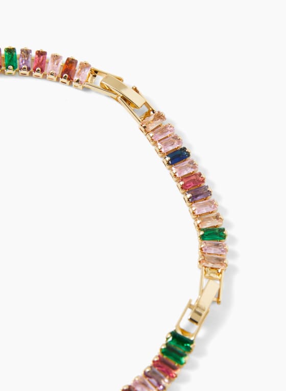 Multicolour Crystal Necklace, Multicolour