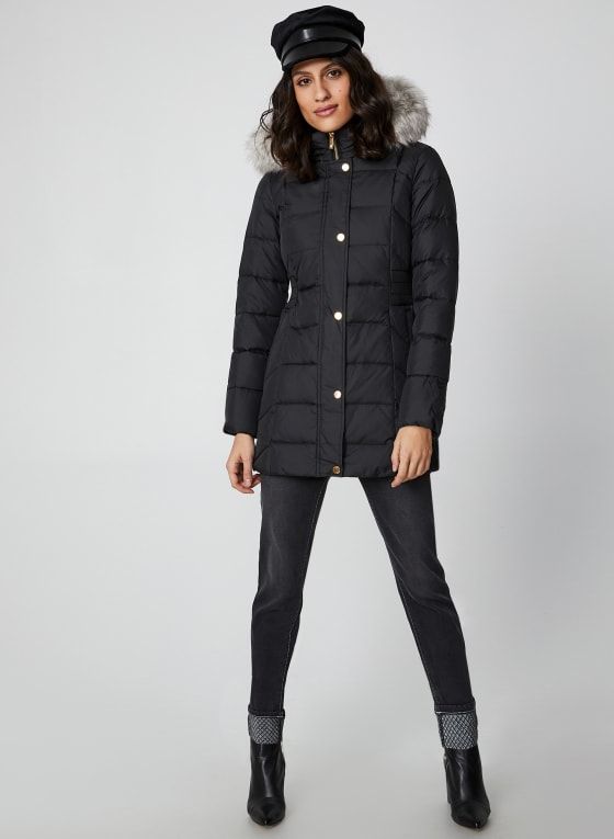 Anne klein discount long down coat