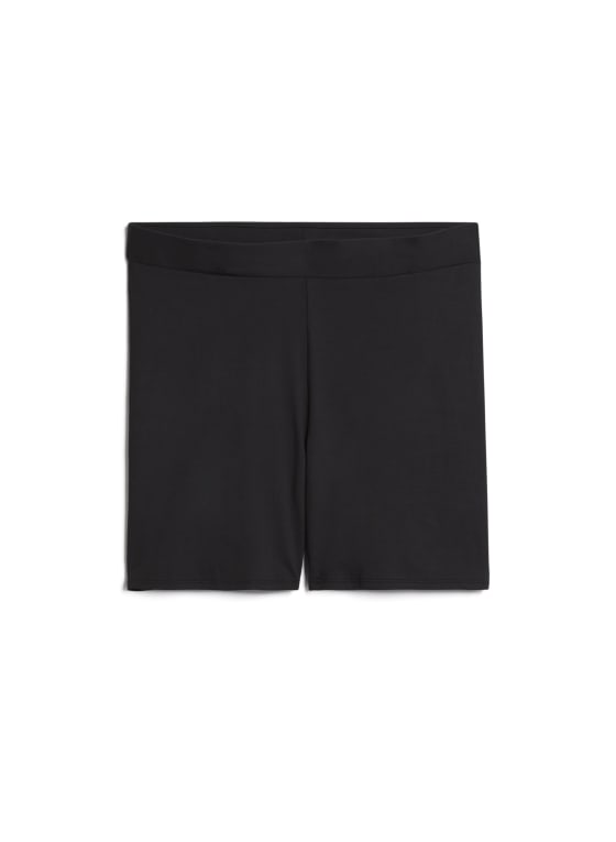 Pull-On Biker Shorts, Black