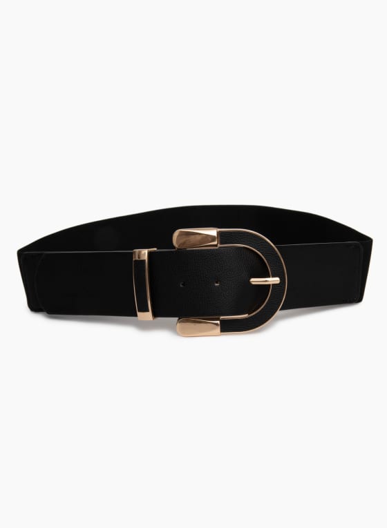 Curved Buckle Elastic Belt | Laura