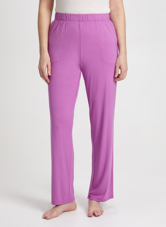 Laurra Pink | Straight-Leg Pants w/ Elastic Waist