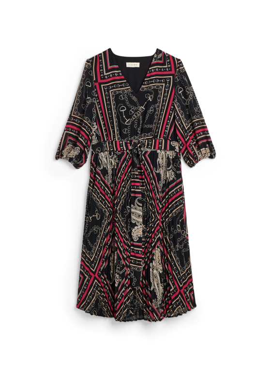 Paisley Print Midi Dress, Assorted