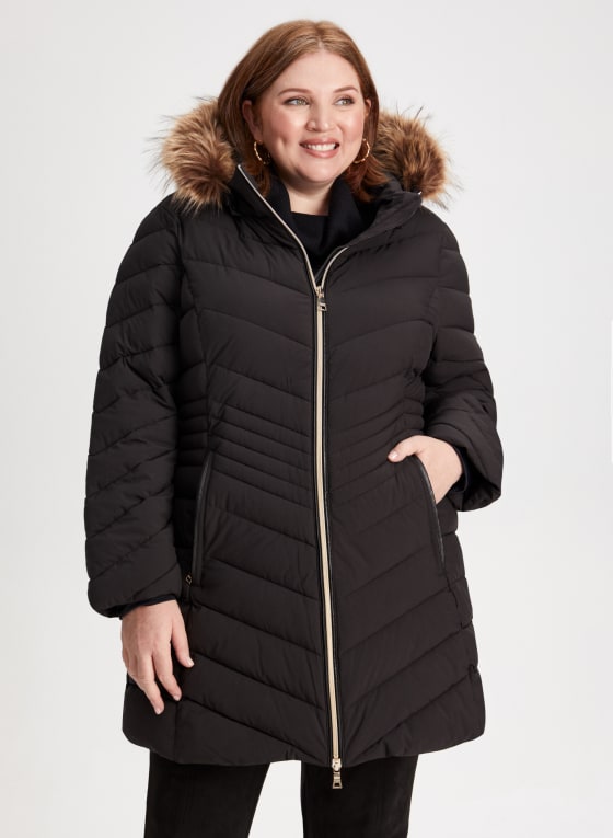 Stretch Vegan Down Coat | Laura