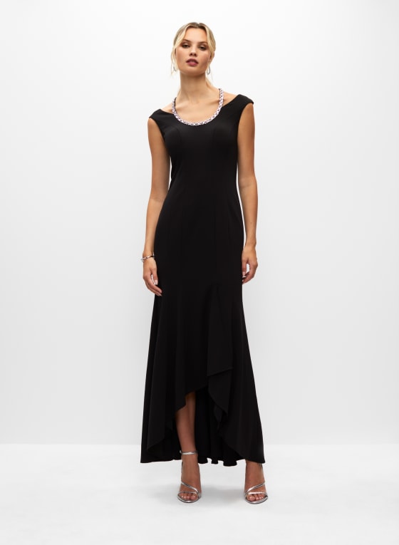 BA Nites - Jewel Neck Dress, Black