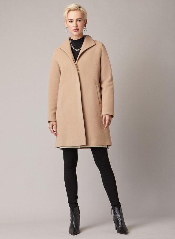 Mallia - Wool Blend Coat, Camel