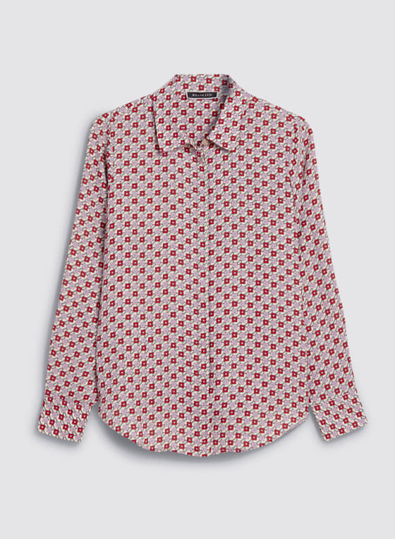 Geometric Print Shirt, Multicolour