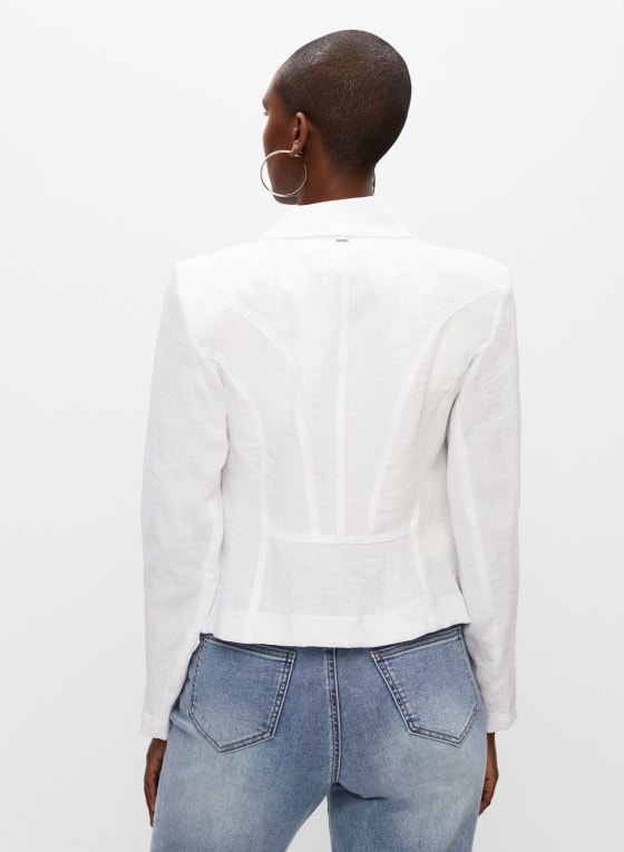 Vex - Stud Detail Jacket, White