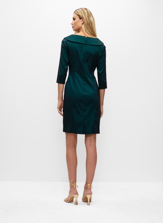 Alex Evenings - Wrap Neck Evening Dress, Medium Green