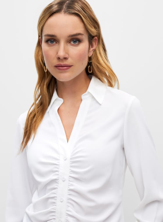 Button Front Blouse, Aperol