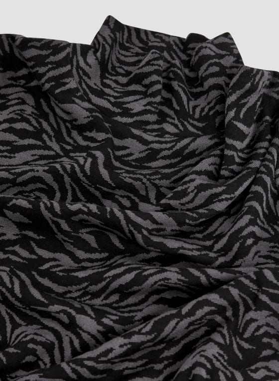 Animal Print Tunic, Black Pattern
