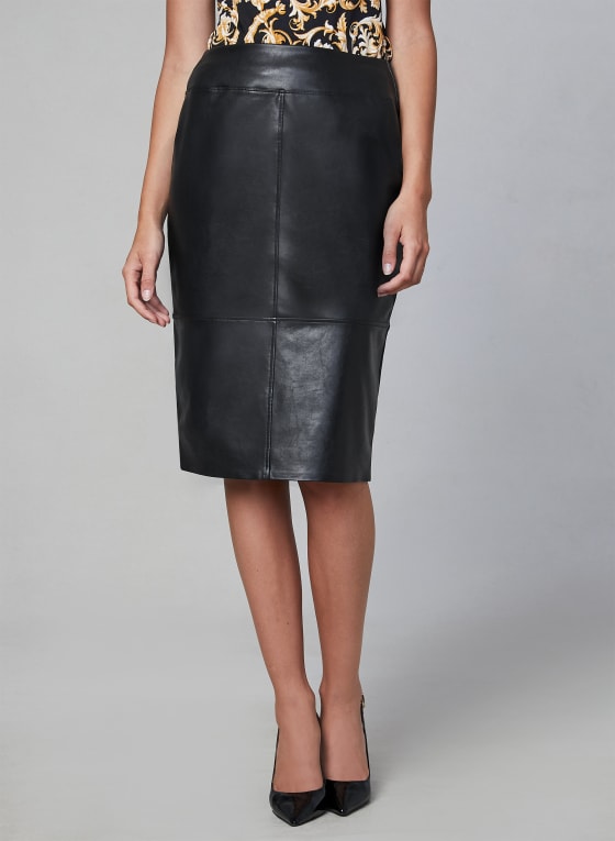 Faux Leather Pencil Skirt | Melanie Lyne