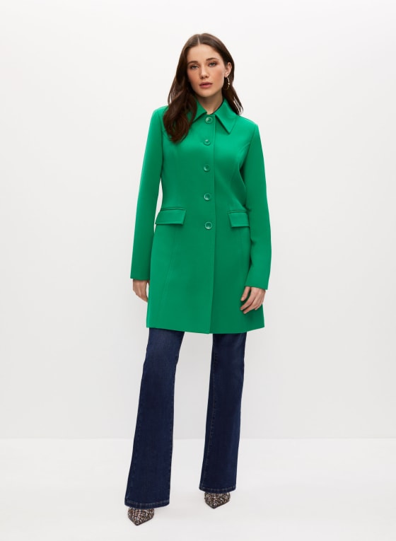 Button Detail Trench Coat, Tulip