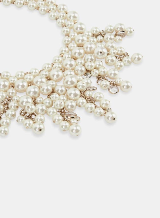 Pearl Bib Necklace, Pearl