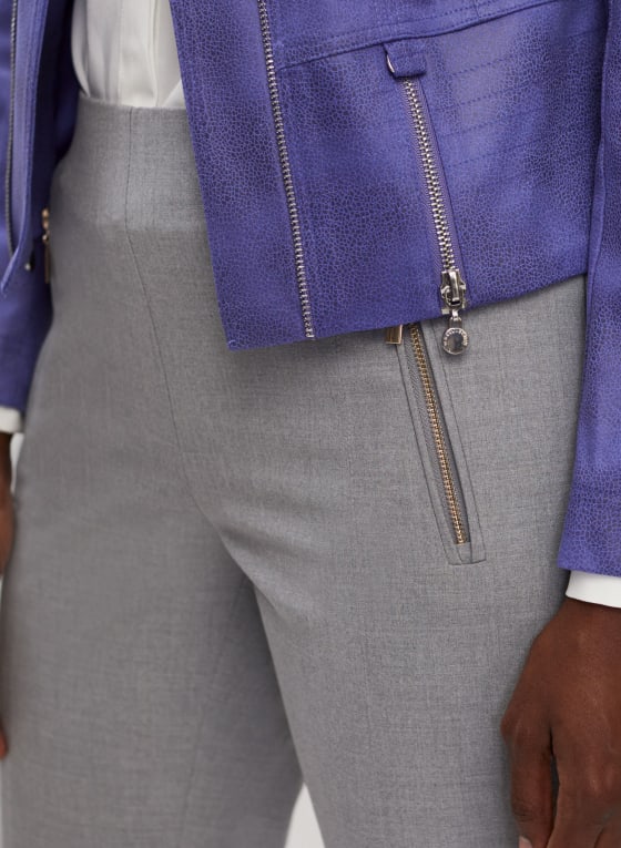 Vex - Zipper Detail Jacket, Peri Blue 