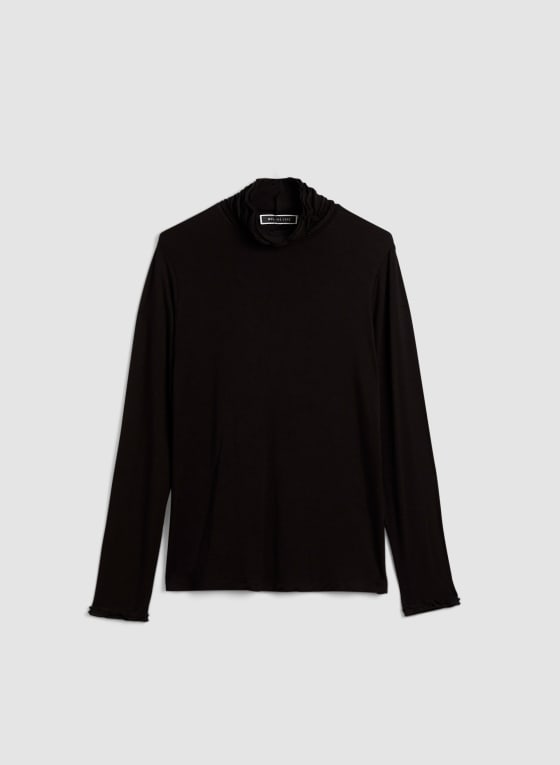 Ruffle 2025 edge turtleneck